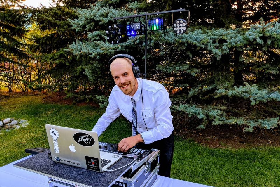 DJ booth outdoors