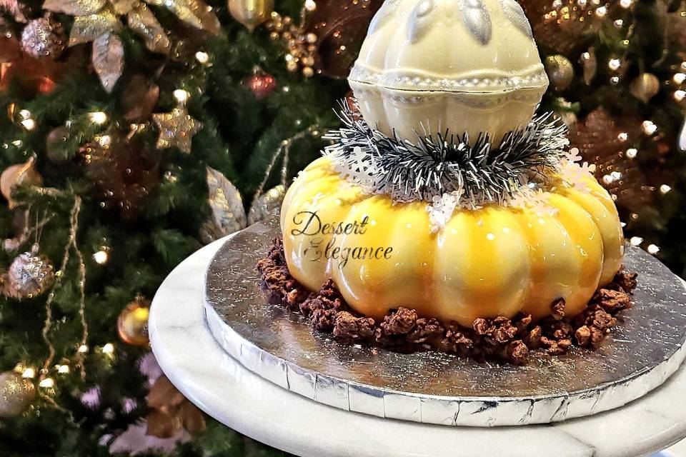 Christmas Cake with choc