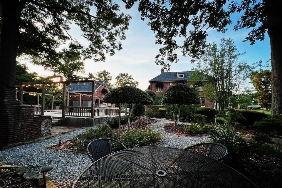 Outdoor garden view