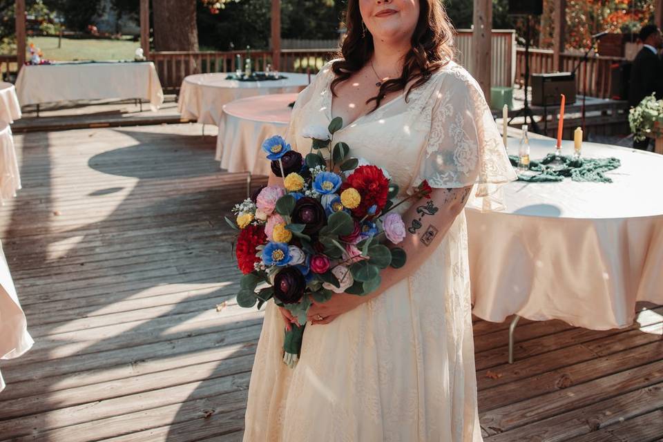 Bride on the deck!