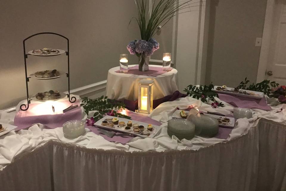 Delicious dessert buffet