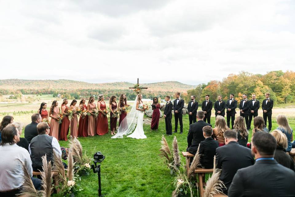 Hillside ceremony