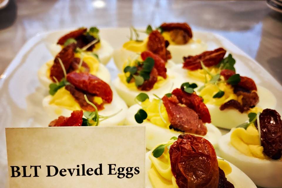 BLT Deviled eggs