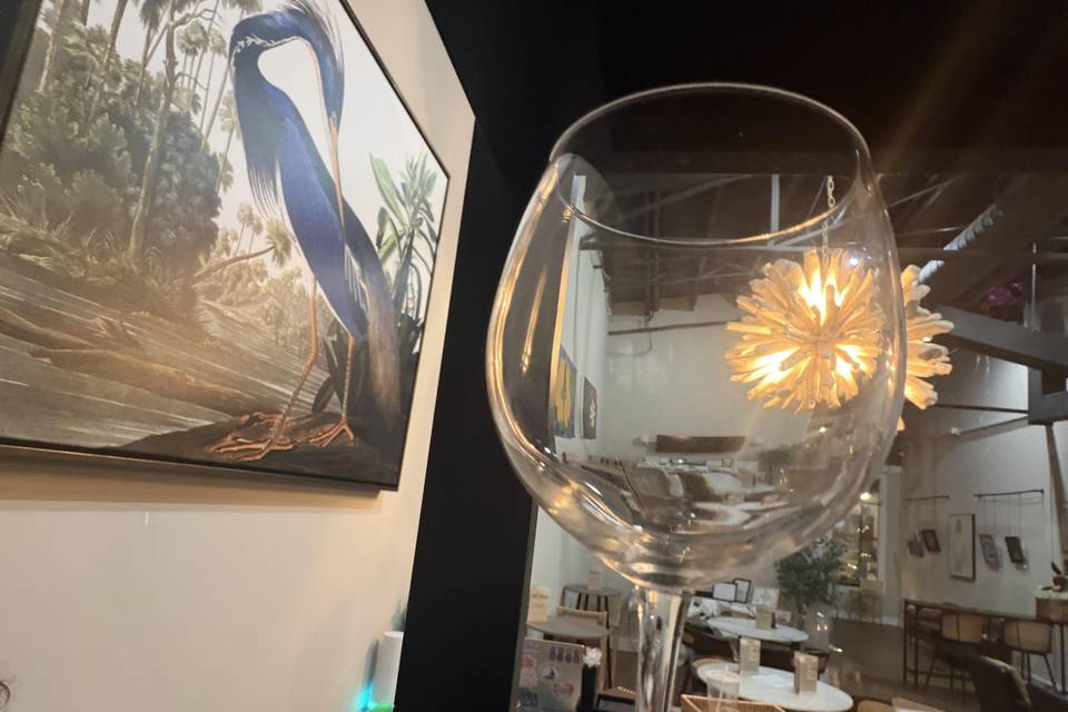 Chic, upscale lounge