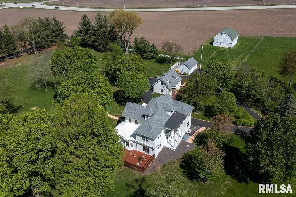 Aerial view of property