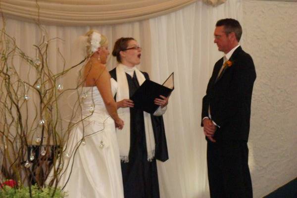 A wedding ceremony I officiated in Joliet, IL