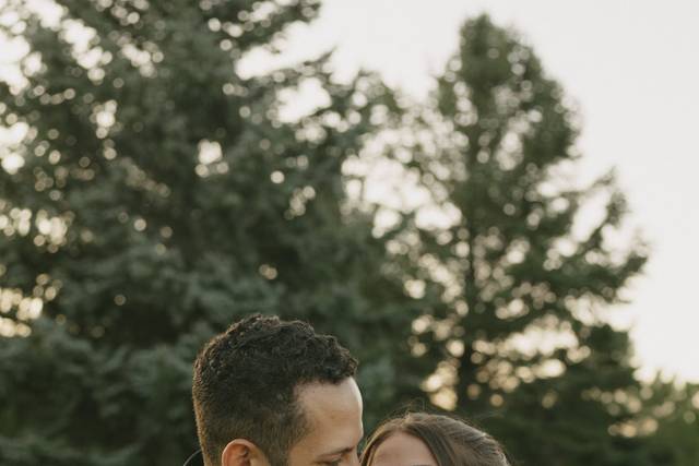 Newlyweds Enjoying Their Day