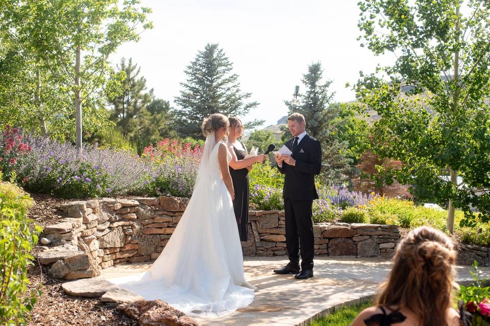 Wedding with Mountain Views