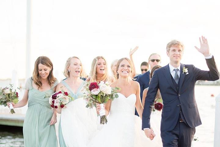 Arriving at the Reception