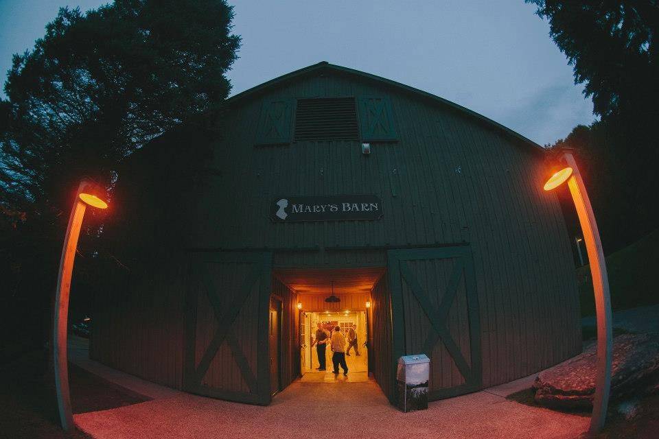 Mary's barn at night