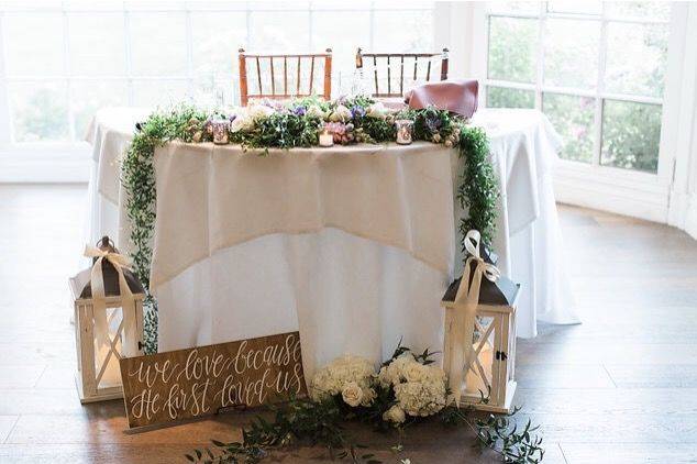 Table for the couple