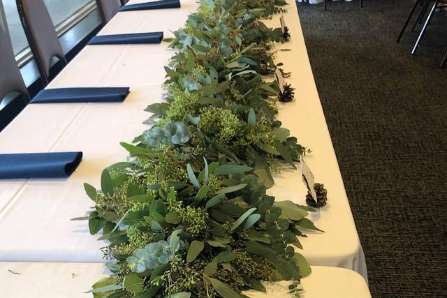 Greenery table decor