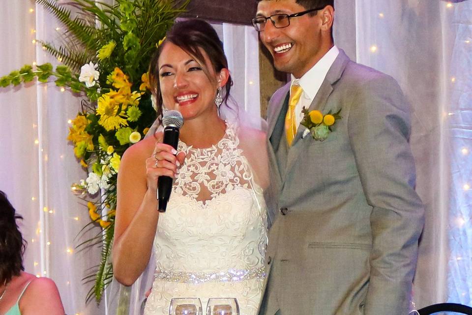 Tannis and Jesse Toast Weborg