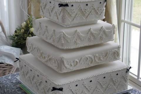 Seven tier wedding cake