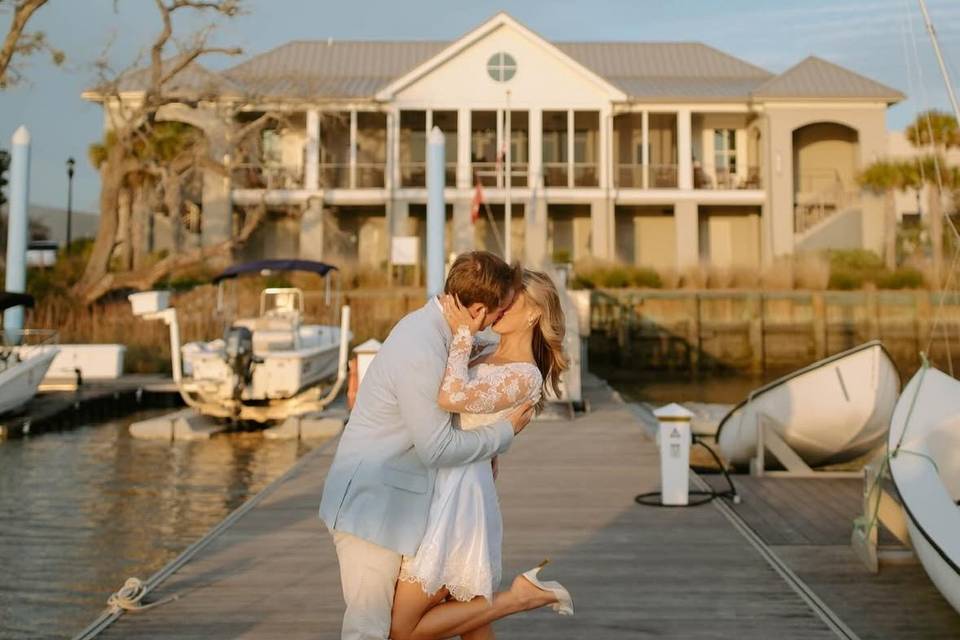 Rehearsal Dinner by water