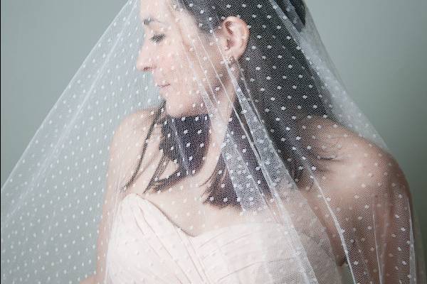 Spanish mantilla- Cathedral length veil with blusher