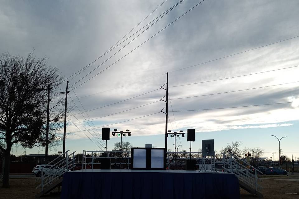 The stage
