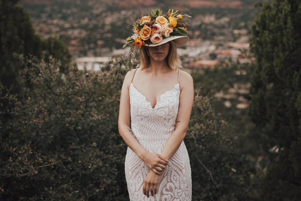 Flower head dress