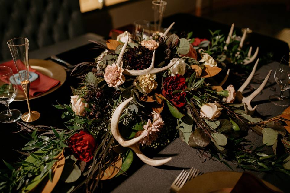 Dark and Moody head table