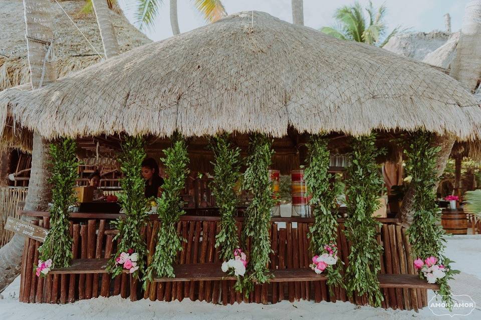 Tulum wedding swings