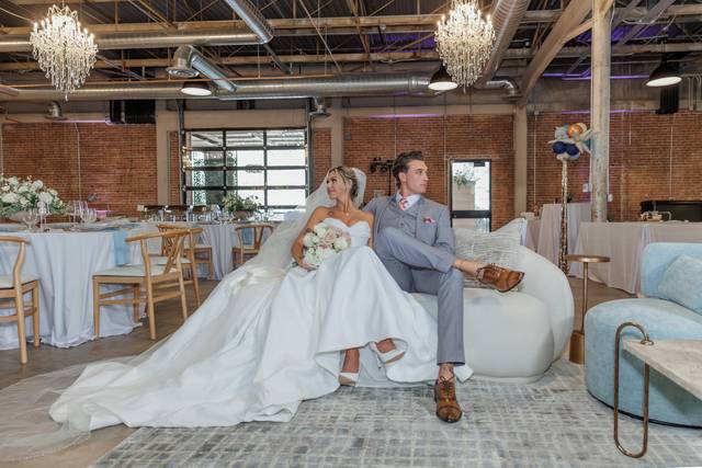 Bride and Groom lounging