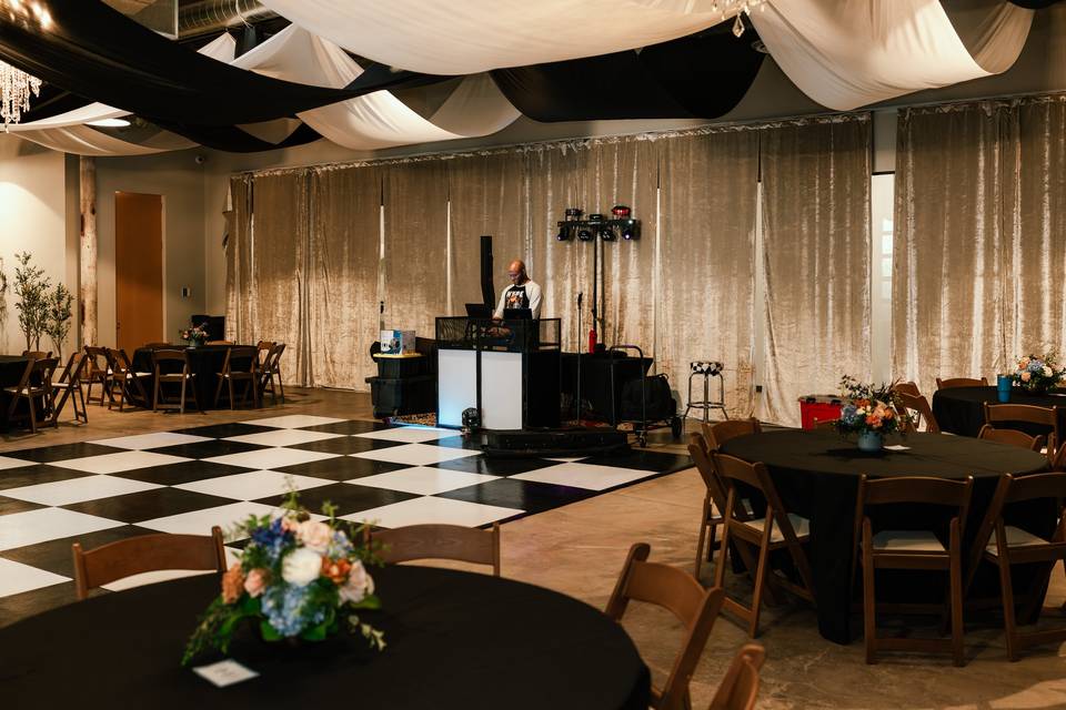 Dance floor and DJ