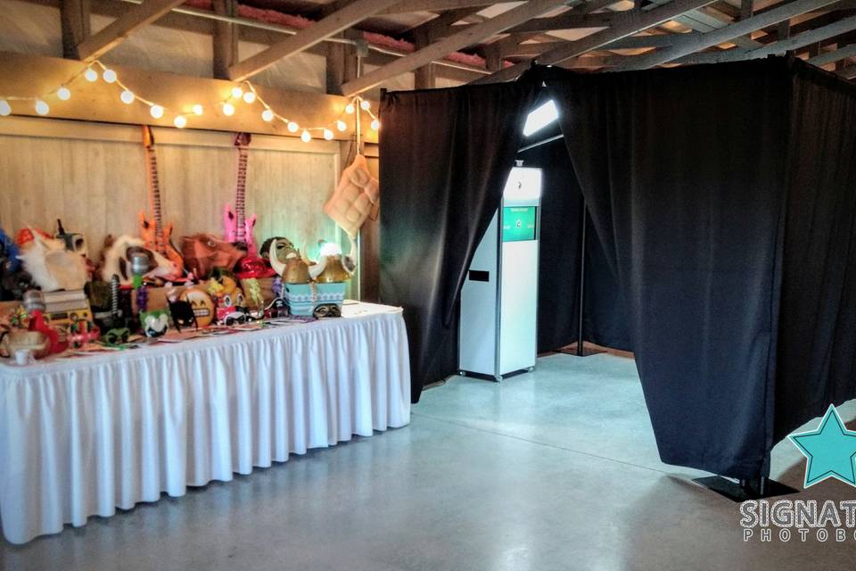 The wedding photo booth