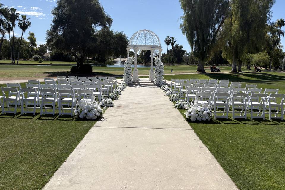 Patio reception