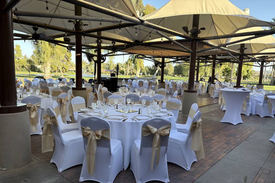 Patio reception
