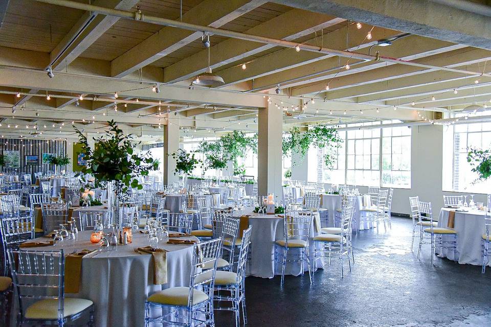 Reception with greenery