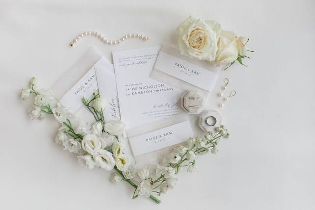 White on White w/ vellum accen