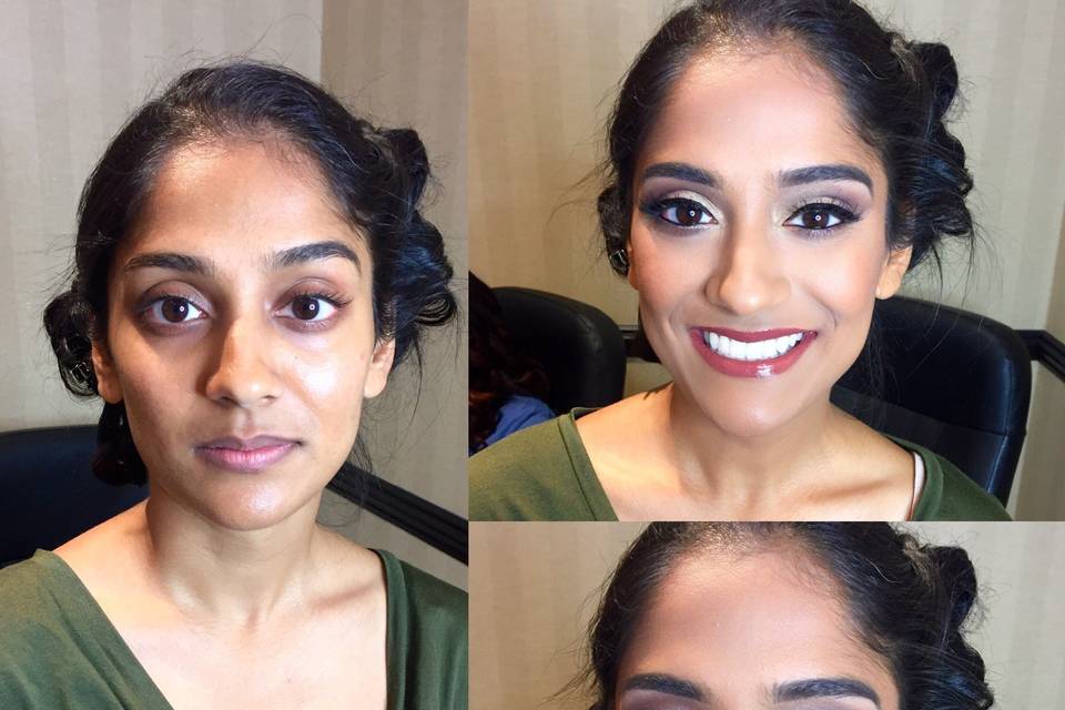 Indian bridesmaid makeup