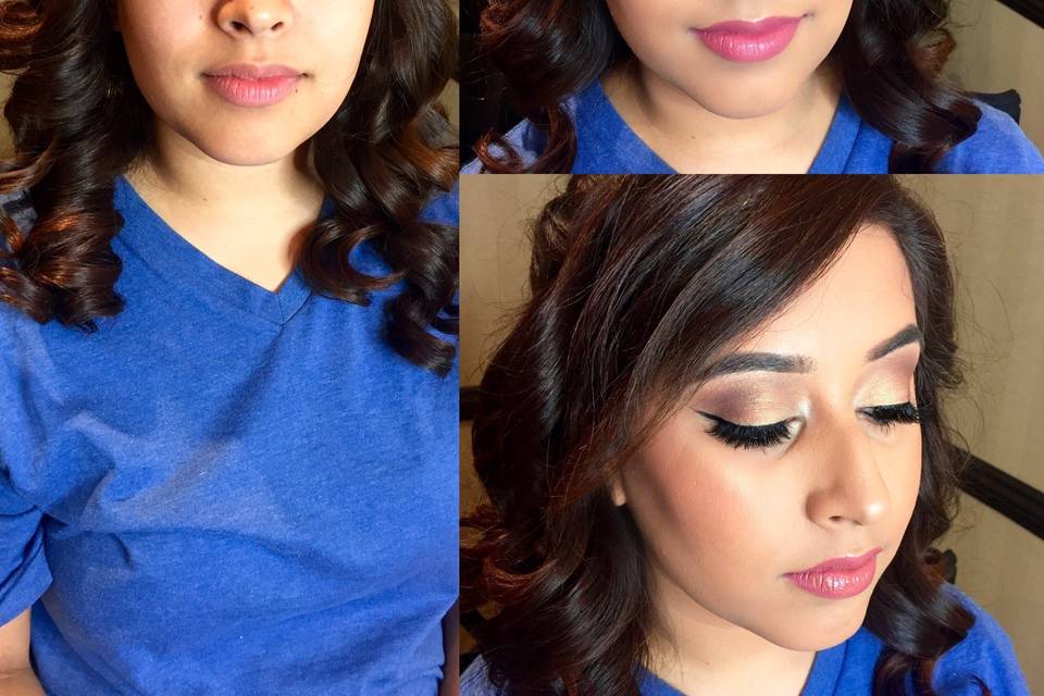 Indian bridesmaid makeup