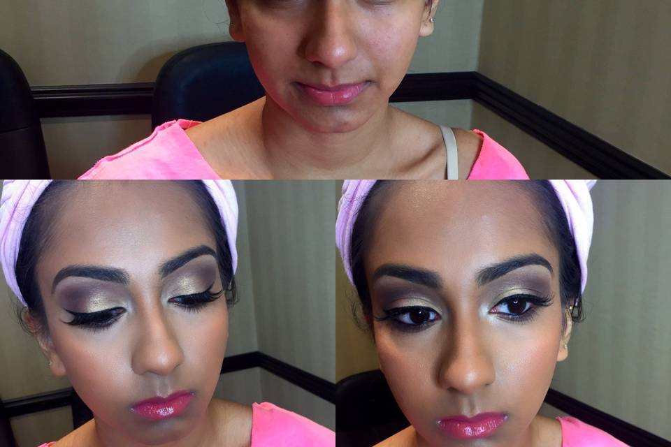 Indian maid of honor makeup
