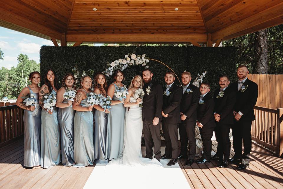 Bridal Party Outdoor Ceremony