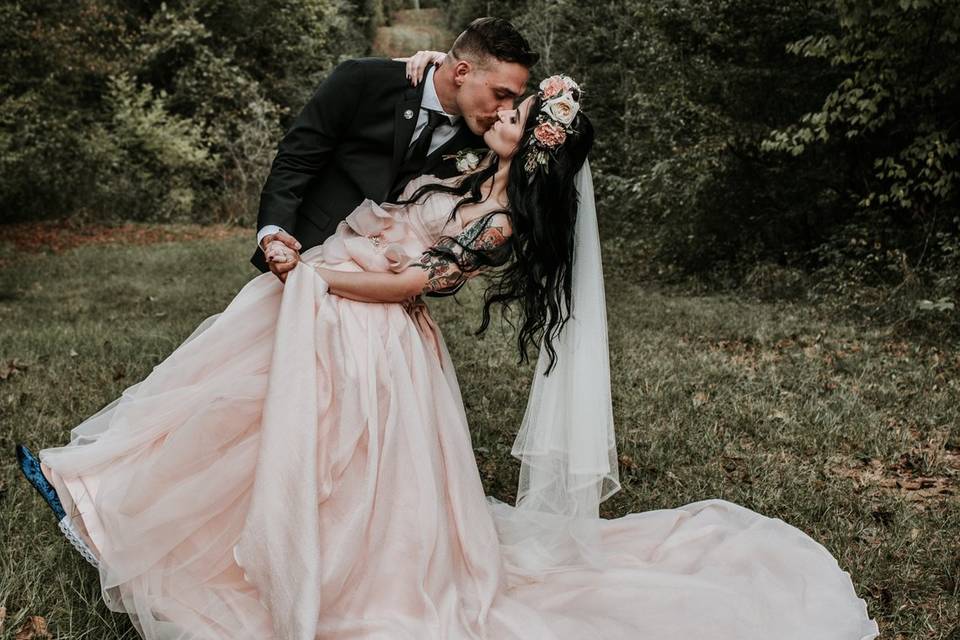 Gorgeous wedding portrait