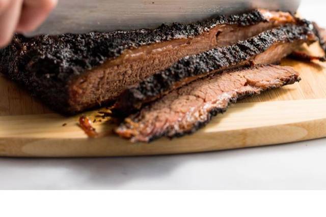 Sliced brisket