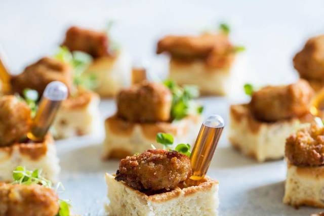 Mini chicken & waffles