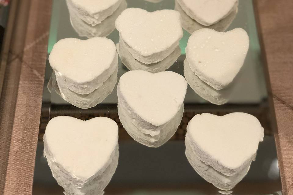 Marshmallow hearts