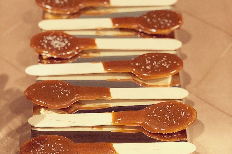 Salted caramel spoons
