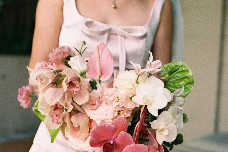 Orchid bridal bouquet