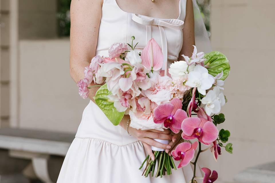 Orchid bridal bouquet