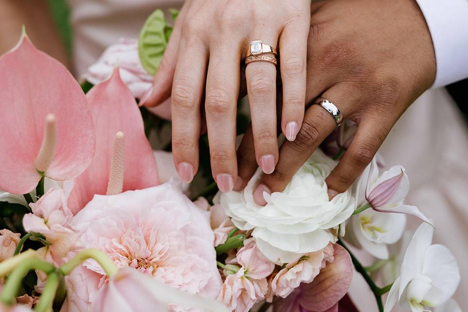 Orchid bridal bouquet