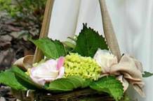 Floral basket decor