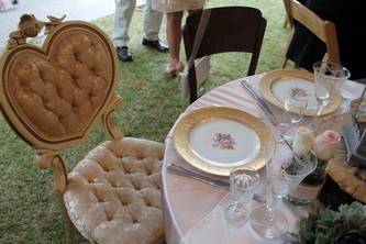 Wedding table setup