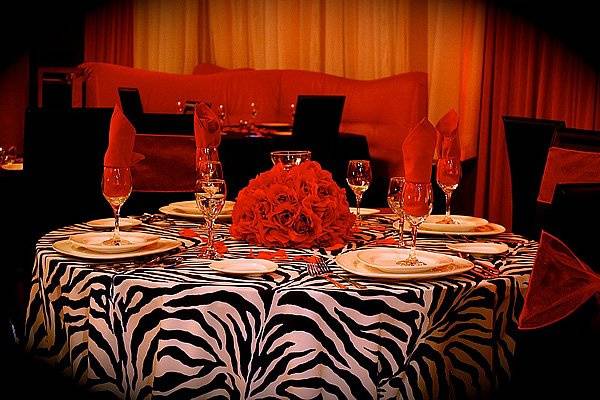 Casa Di Copa set for a wedding reception. Designed for the style and personality of our Bride and Groom