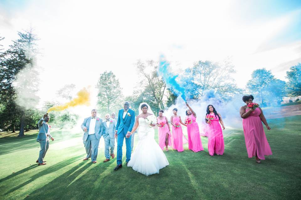 Colorful wedding