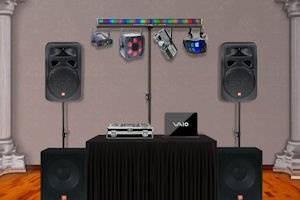 Stadium Package:
Delivers extended performance for groups of 200
or more. Excellent for large halls and outdoor events.
•  MC / DJ
•  Computerized Sound System
•  Computerized Light Rack
•  2  400 W Loud Speakers
•  2  1000 W Subwoofers
•  Unlimmited Online Music Downloads