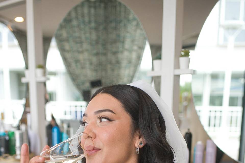 Bridal hair and glam