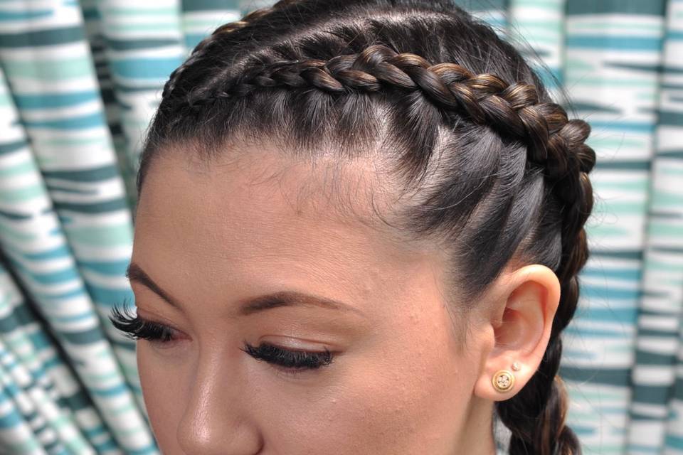 Traditional updo by Asia